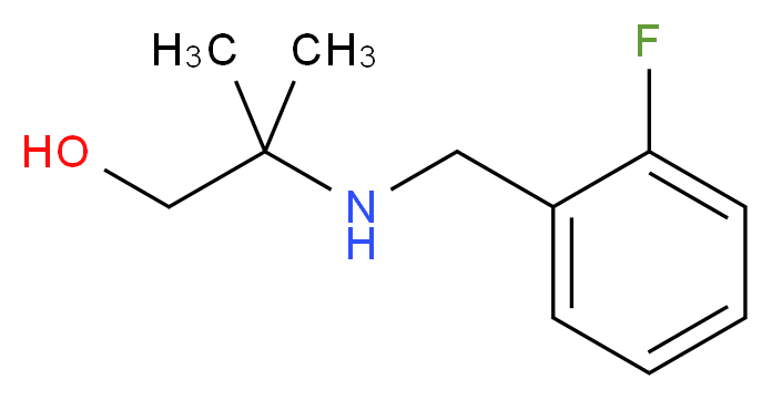 2-[(2-fluorobenzyl)amino]-2-methyl-1-propanol_分子结构_CAS_25452-22-6)