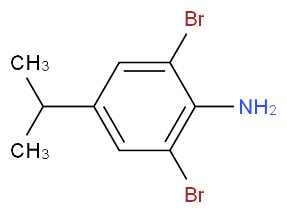 2,6-二溴-4-异丙基苯胺_分子结构_CAS_10546-65-3)