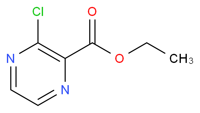 Ethyl 3-Chloro-pyrazine-2-carboxylate_分子结构_CAS_655247-45-3)