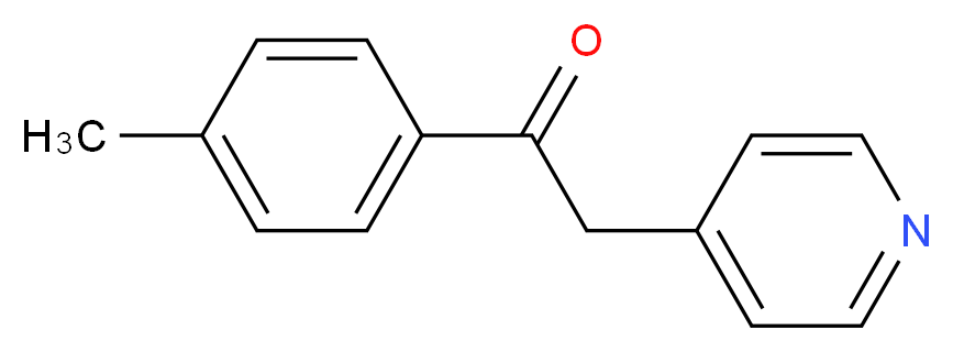 2-(Pyridin-4-yl)-1-(p-tolyl)ethanone_分子结构_CAS_100866-13-5)