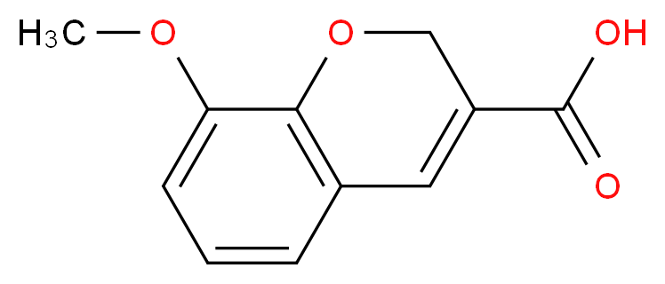 8-methoxy-2H-chromene-3-carboxylic acid_分子结构_CAS_57543-59-6