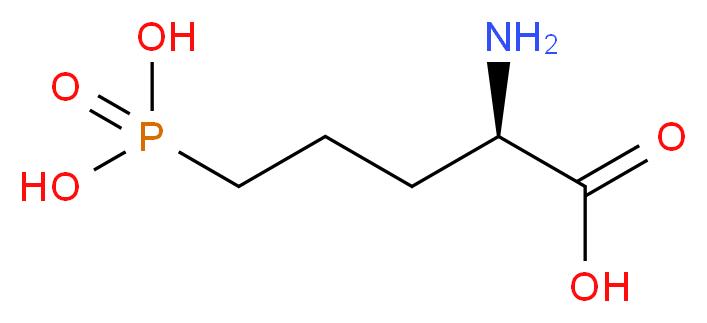 (2R)-2-amino-5-phosphonopentanoic acid_分子结构_CAS_79055-68-8