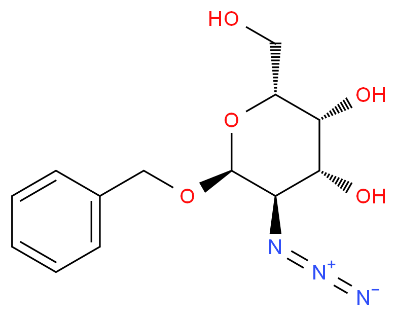 Benzyl 2-Azido-2-deoxy-α-D-galactopyranoside_分子结构_CAS_166907-09-1)