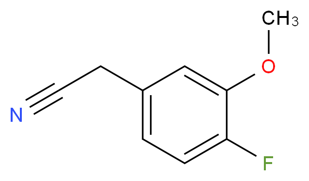 4-Fluoro-3-methoxyphenylacetonitrile_分子结构_CAS_)