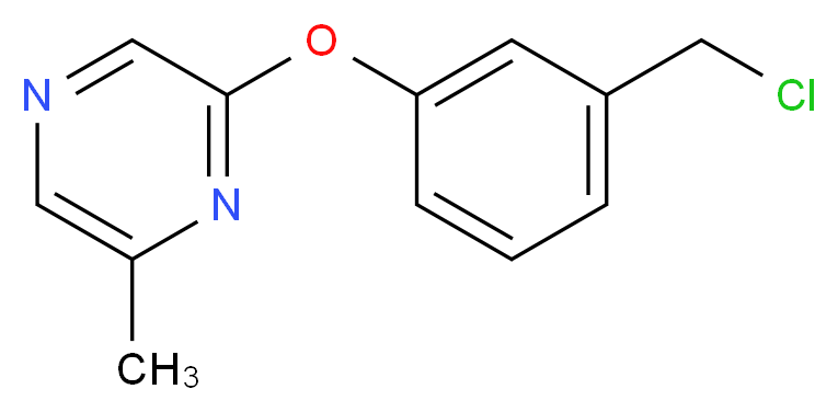 3-[(6-Methylpyrazin-2-yl)oxy]benzyl chloride 97%_分子结构_CAS_912569-64-3)