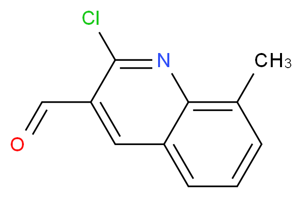 2-Chloro-8-methylquinoline-3-carbaldehyde_分子结构_CAS_73568-26-0)