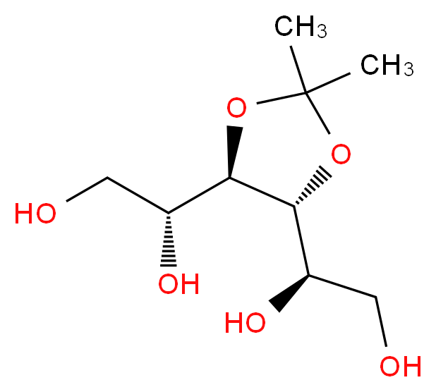 3,4-O-异亚丙基-D-甘露糖醇_分子结构_CAS_3969-84-4)