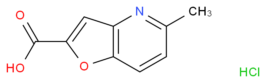 5-methylfuro[3,2-b]pyridine-2-carboxylic acid hydrochloride_分子结构_CAS_)