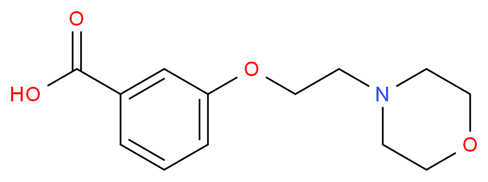 3-[2-(morpholin-4-yl)ethoxy]benzoic acid_分子结构_CAS_219935-32-7