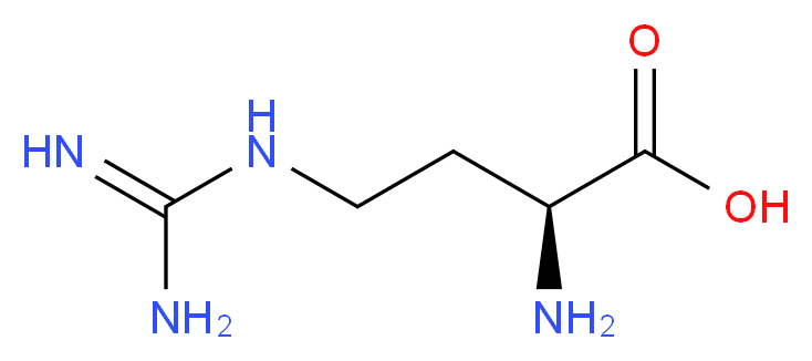 (2S)-2-amino-4-carbamimidamidobutanoic acid_分子结构_CAS_14191-90-3