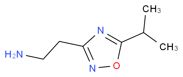 2-[5-(propan-2-yl)-1,2,4-oxadiazol-3-yl]ethan-1-amine_分子结构_CAS_915702-29-3