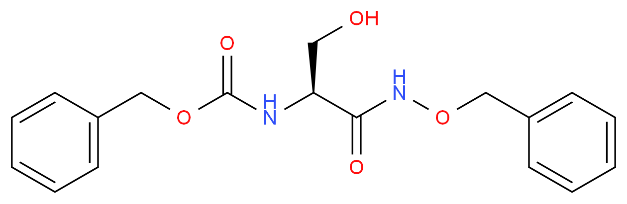 benzyl N-[(1S)-1-[(benzyloxy)carbamoyl]-2-hydroxyethyl]carbamate_分子结构_CAS_26048-94-2