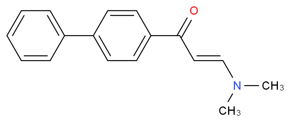 (E)-1-([1,1'-biphenyl]-4-yl)-3-(dimethylamino)prop-2-en-1-one_分子结构_CAS_)