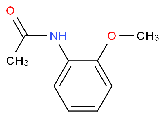 N-(2-methoxyphenyl)acetamide_分子结构_CAS_93-26-5