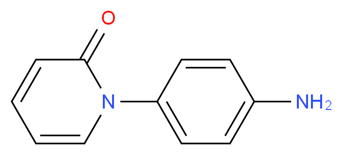 1-(4-aminophenyl)-1,2-dihydropyridin-2-one_分子结构_CAS_13143-47-0