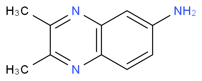 2,3-dimethylquinoxalin-6-amine_分子结构_CAS_7576-88-7