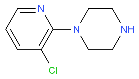 1-(3-氯-2-吡啶)哌嗪_分子结构_CAS_87394-55-6)