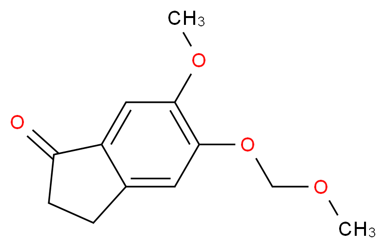 2,3-Dihydro-6-methoxy-5-(methoxymethoxy)-1H-inden-1-one_分子结构_CAS_1346604-60-1)