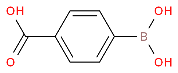 4-Boronobenzoic acid_分子结构_CAS_14047-29-1)