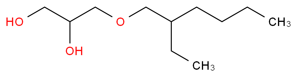 3-[(2-ethylhexyl)oxy]propane-1,2-diol_分子结构_CAS_70445-33-9