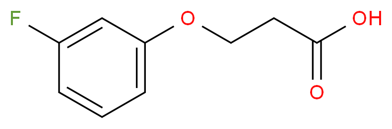 3-(3-fluorophenoxy)propanoic acid_分子结构_CAS_133077-42-6