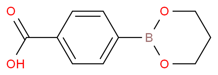 4-(1,2,3-Dioxaborinan-2-yl)benzoic acid_分子结构_CAS_126747-13-5)