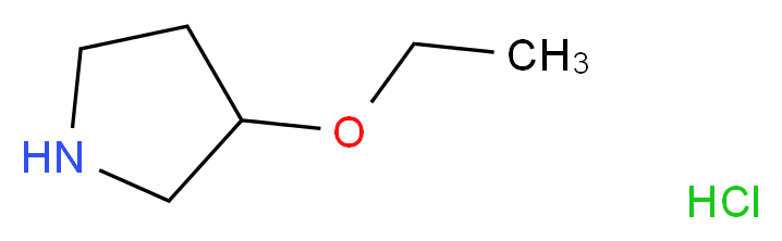 3-ethoxypyrrolidine hydrochloride_分子结构_CAS_1185299-15-3