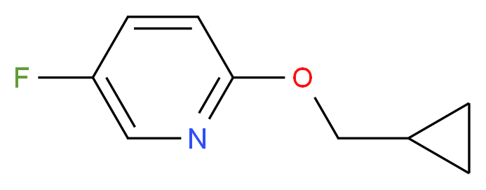 2-(Cyclopropylmethoxy)-5-fluoropyridine_分子结构_CAS_1305322-92-2)