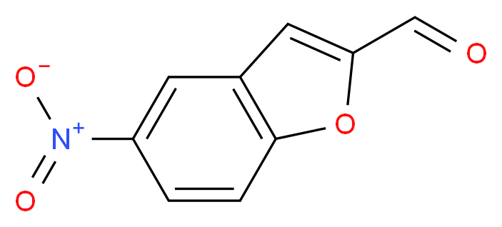 5-Nitro-1-benzofuran-2-carbaldehyde_分子结构_CAS_23145-18-8)