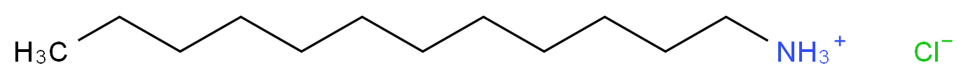 dodecan-1-aminium chloride_分子结构_CAS_929-73-7