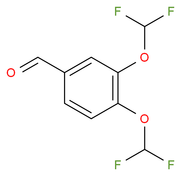 3,4-Bis(difluoromethoxy)benzaldehyde_分子结构_CAS_127842-54-0)