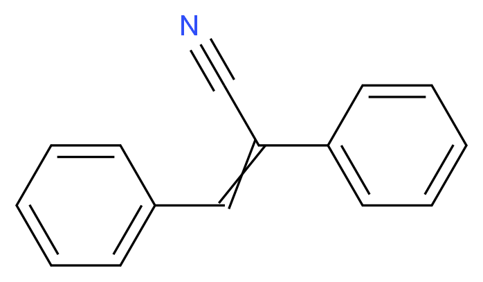 2,3-diphenylprop-2-enenitrile_分子结构_CAS_2510-95-4