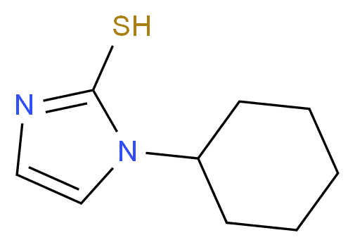 1-cyclohexyl-1H-imidazole-2-thiol_分子结构_CAS_64038-58-0
