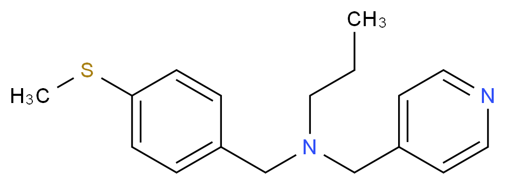 N-[4-(methylthio)benzyl]-N-(pyridin-4-ylmethyl)propan-1-amine_分子结构_CAS_)
