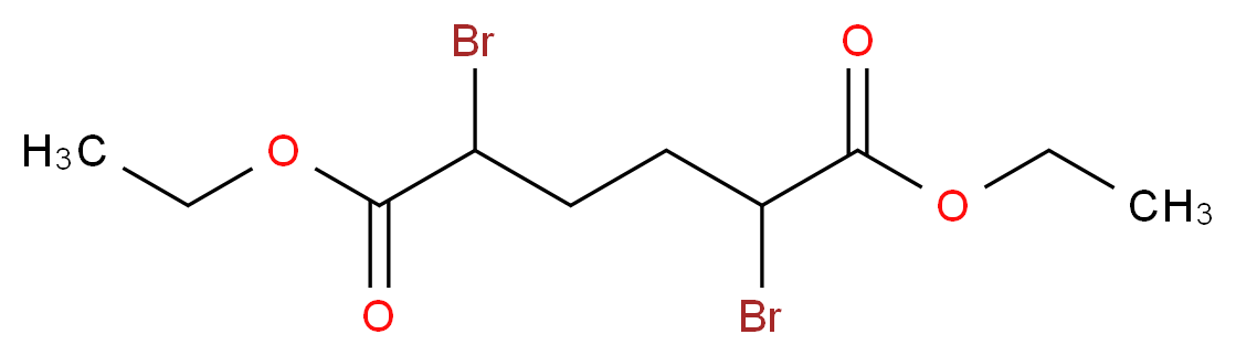 1,6-diethyl 2,5-dibromohexanedioate_分子结构_CAS_869-10-3