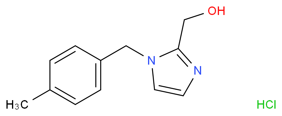 [1-(4-Methylbenzyl)-1H-imidazol-2-yl]methanol hydrochloride_分子结构_CAS_)