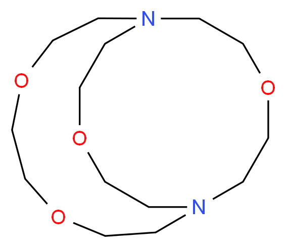 4,7,13,18-tetraoxa-1,10-diazabicyclo[8.5.5]icosane_分子结构_CAS_31250-06-3