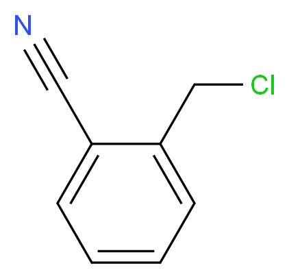 2-(Chloromethyl)benzonitrile_分子结构_CAS_)