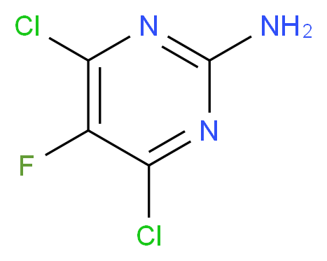 4,6-Dichloro-5-fluoropyrimidin-2-amine_分子结构_CAS_15598-33-1)