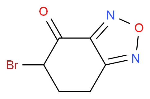 5-Bromo-4,5,6,7-tetrahydrobenzofurazan-4-one_分子结构_CAS_)