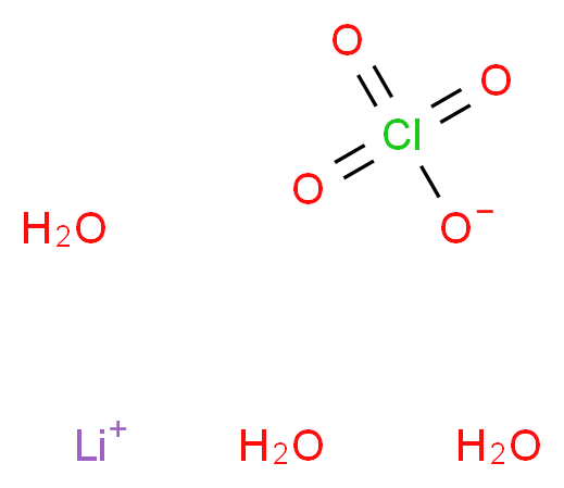 lithium(1+) ion trihydrate perchlorate_分子结构_CAS_13453-78-6