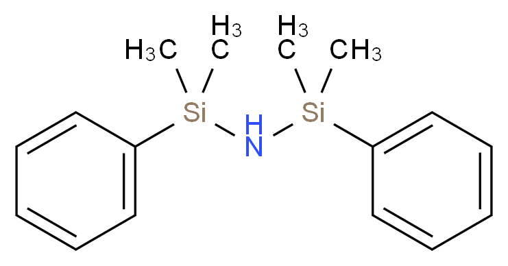 bis[dimethyl(phenyl)silyl]amine_分子结构_CAS_3449-26-1