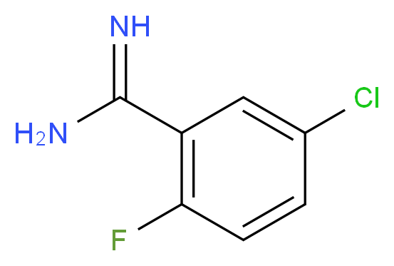 5-chloro-2-fluorobenzene-1-carboximidamide_分子结构_CAS_674793-32-9