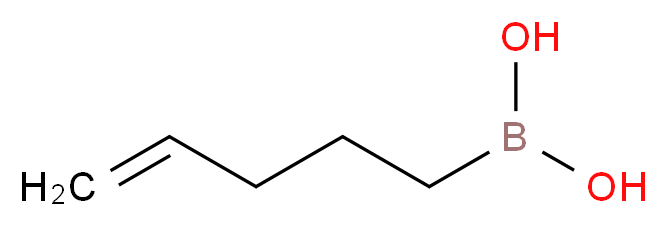 (pent-4-en-1-yl)boronic acid_分子结构_CAS_886747-03-1