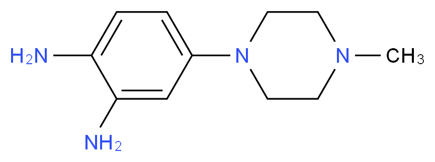 4-(4-Methylpiperazino)-1,2-benzenediamine_分子结构_CAS_54998-08-2)
