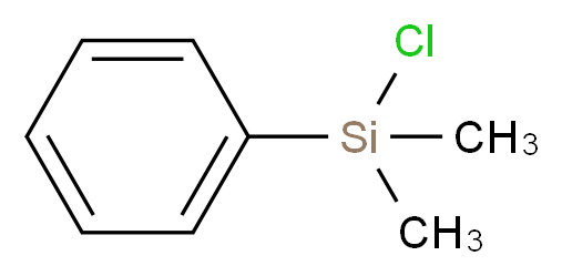 Chlorodimethyl(phenyl)silane_分子结构_CAS_768-33-2)