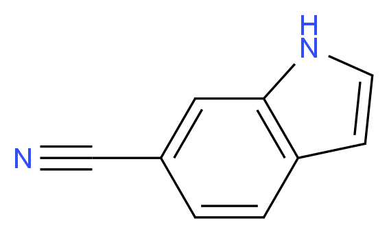 吲哚-6-甲腈_分子结构_CAS_15861-36-6)