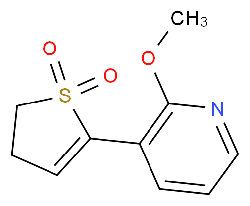 3-(1,1-dioxido-4,5-dihydro-2-thienyl)-2-methoxypyridine_分子结构_CAS_)