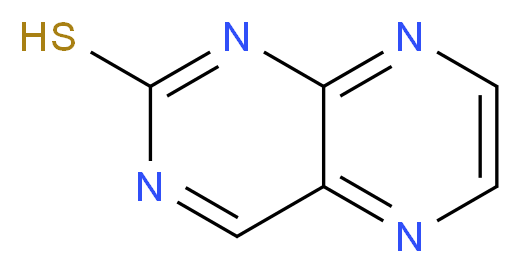 pteridine-2-thiol_分子结构_CAS_16878-76-5