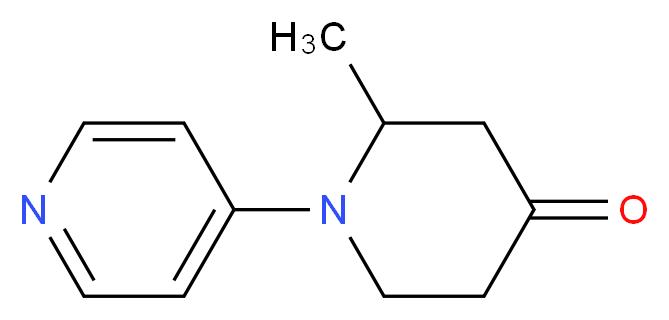 2-methyl-1-(pyridin-4-yl)piperidin-4-one_分子结构_CAS_126832-82-4